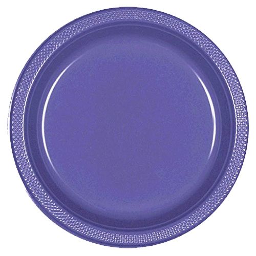 Amscan - Plastic Plates 10" 20pcs - New Purple