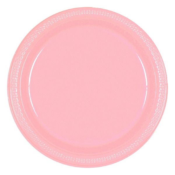 Amscan - Plastic Plates 10" 20pcs - New Pink