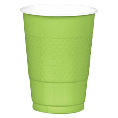 Amscan - Plastic Cups 12oz 20pcs - Kiwi