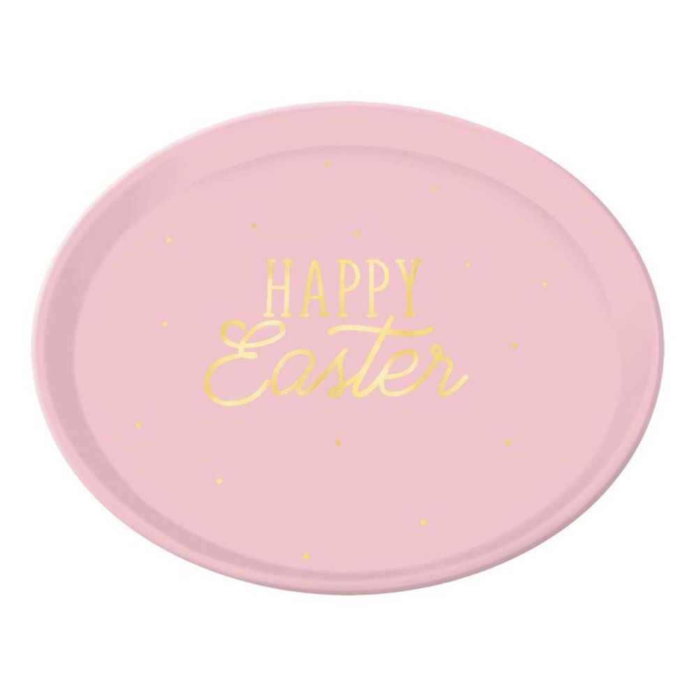 Happy Easter Round Platter 12In