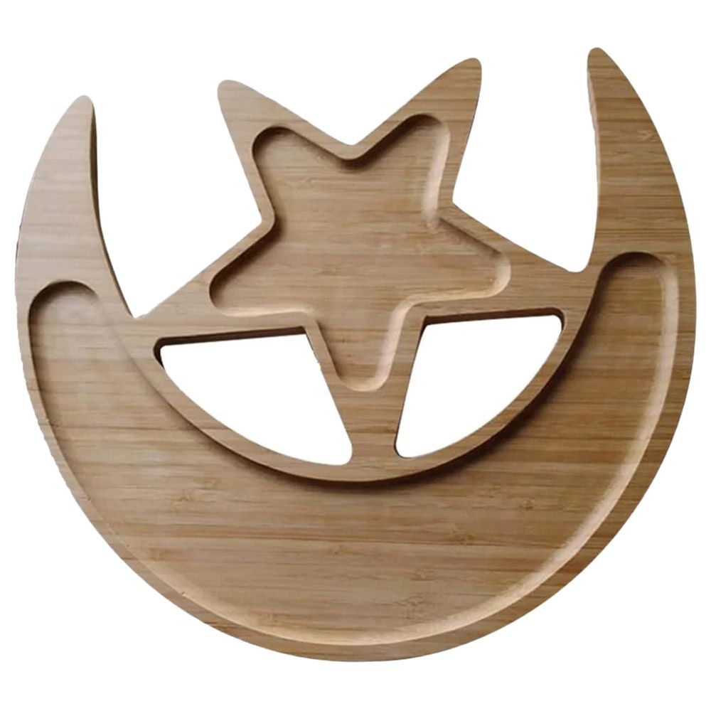 Party Centre - Star & Moon Shaped Bamboo Party Platter