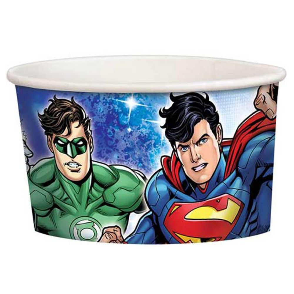 Justice League Paper Treat Cups 9.5oz, 8pcs