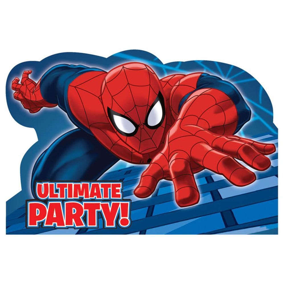 Spider-Man Invitation, 8pcs