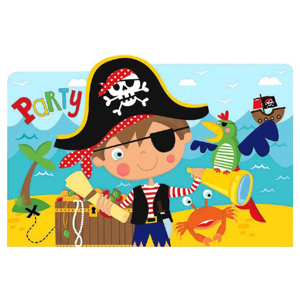 Little Pirate Postcard Invitations