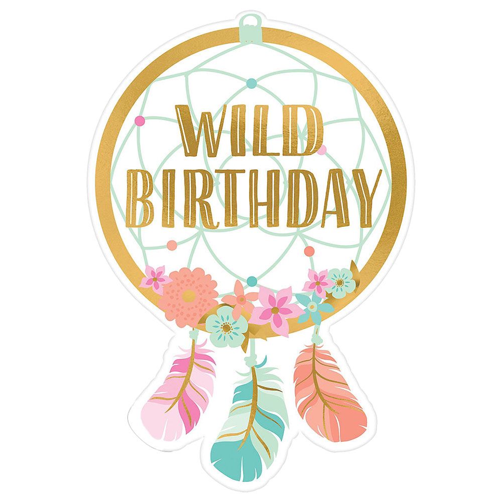 Boho Birthday Girl Postcard Invites