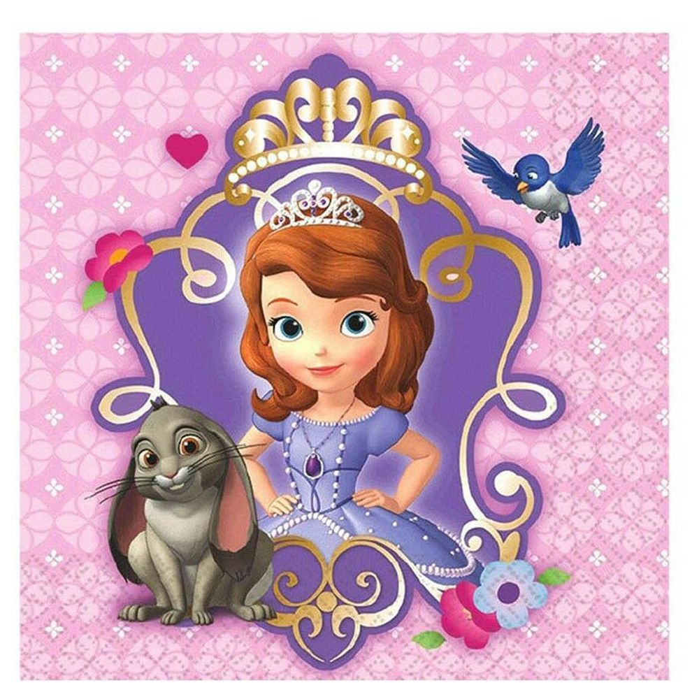 Sofia The First Beverage Tissues 16pcs