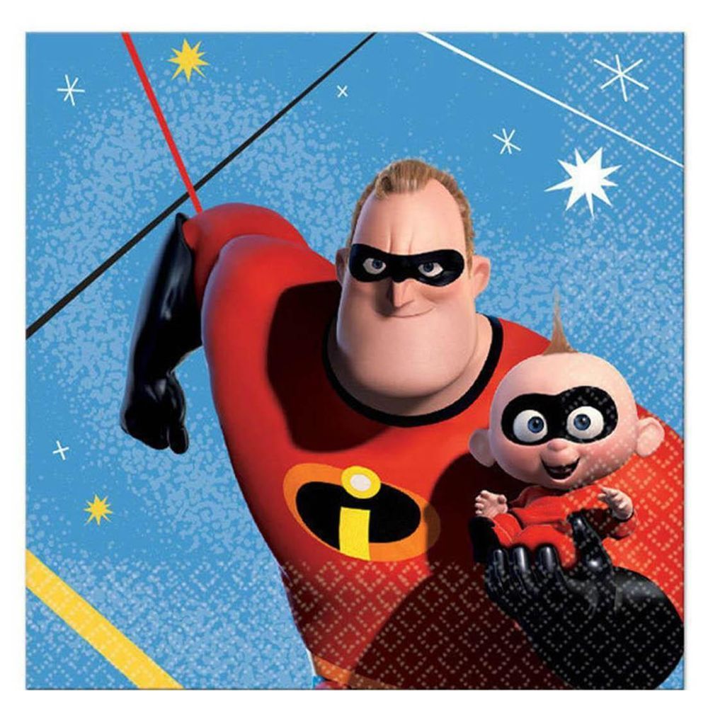 Incredibles 2 Beverage Tissues 16pcs