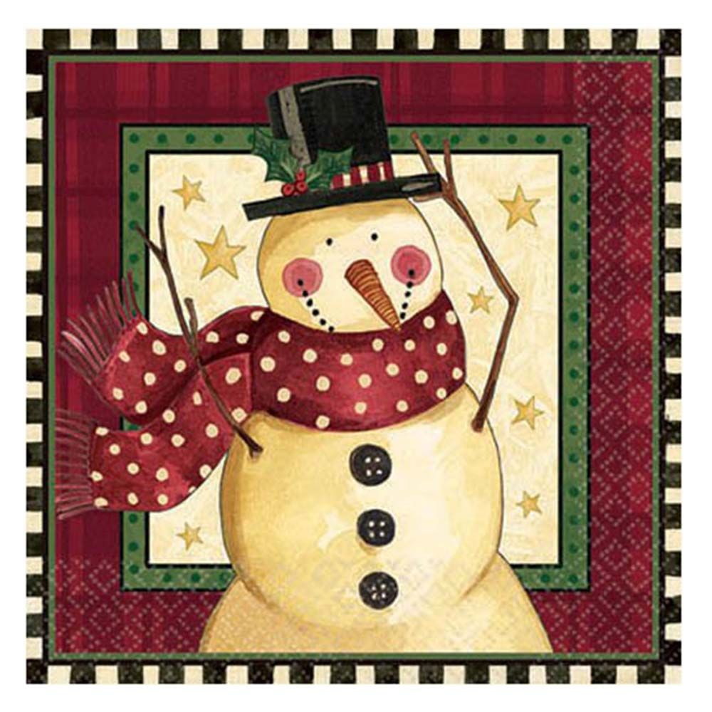 Cozy Snowman Lunch Tissues 16pcs