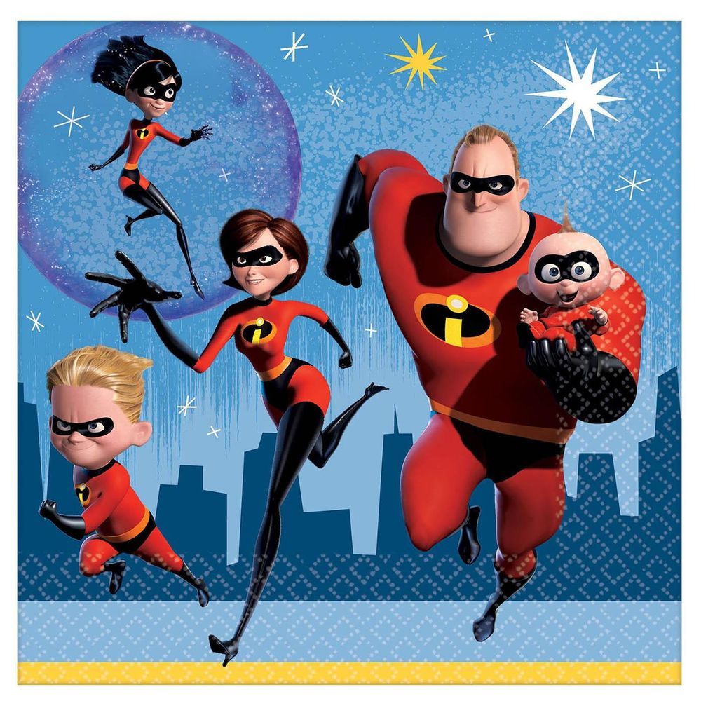 Incredibles 2 Lunch Tissues 16pcs