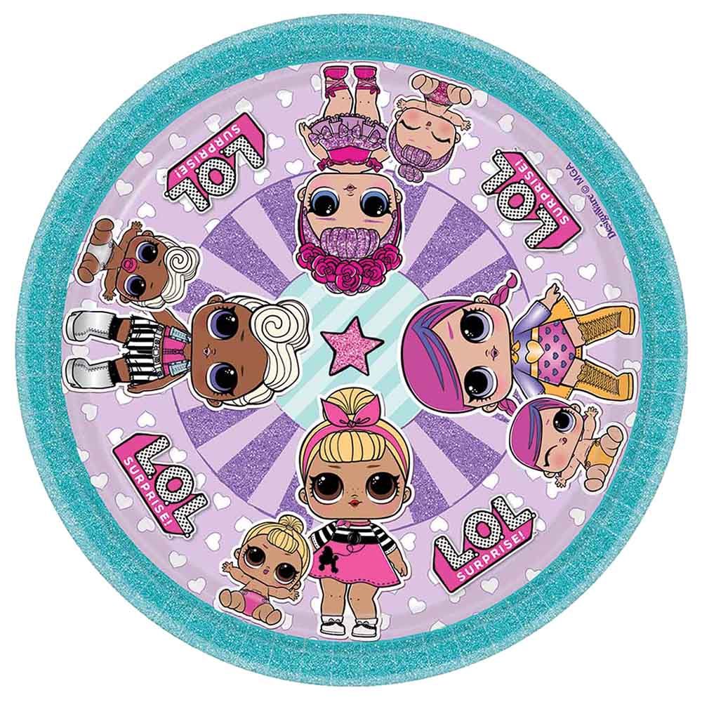 Amscan - Lol Surprise! Paper Plates 7 in, 8 Pcs