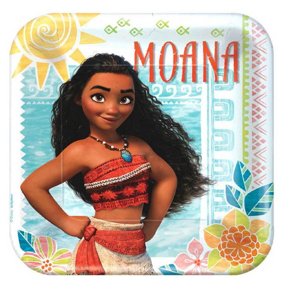 Moana Square Paper Plates 9" 8pcs