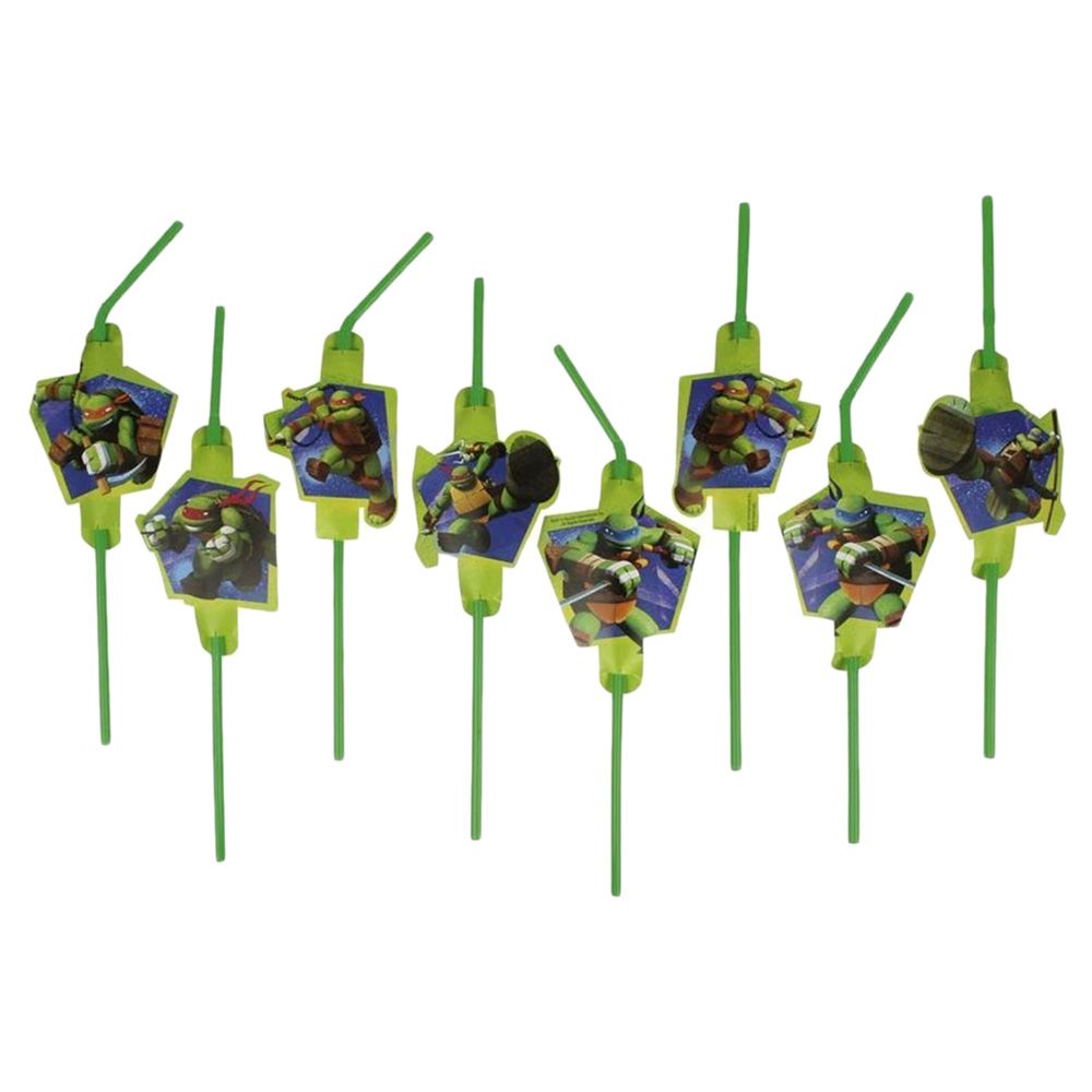 Teenage Mutant Ninja Turtles Drinking Straws (8pcs)