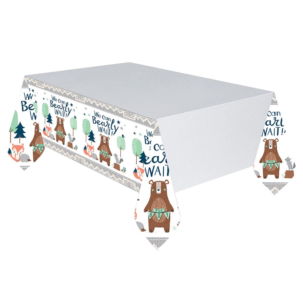 Amscan - Bearly Wait Boy Paper Tablecover