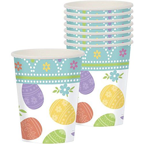 Lovely Easter Paper Cups 9oz - 8pcs