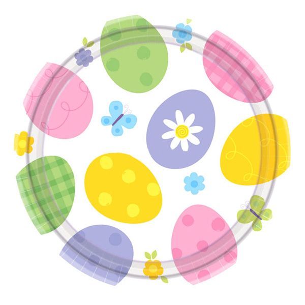 Easter Eggstravaganza Dinner Plates - 8pcs