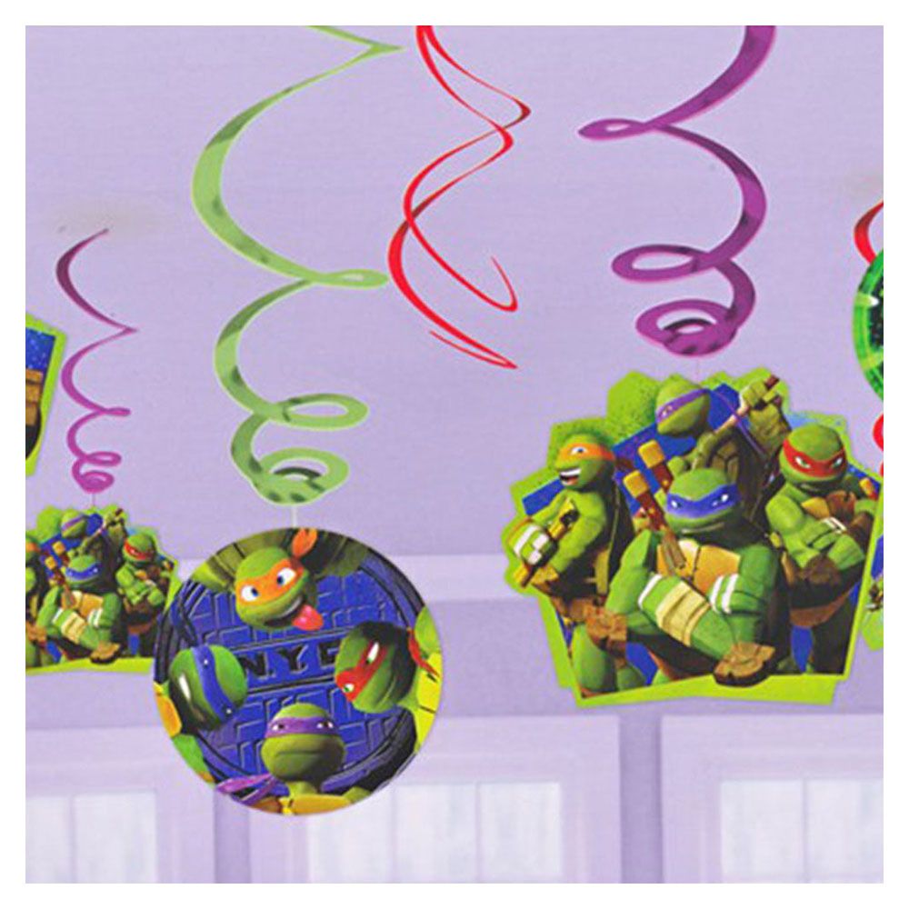 Teenage Mutant Ninja Turtles Swirls Decorations (12pcs)