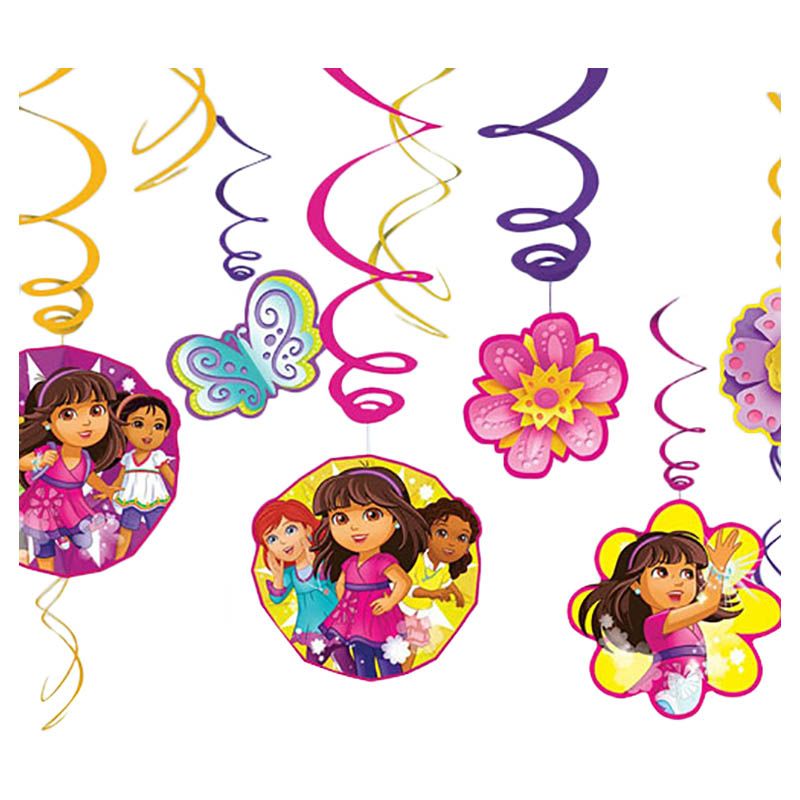 Dora And Friends Value Pack Swirl Decoration