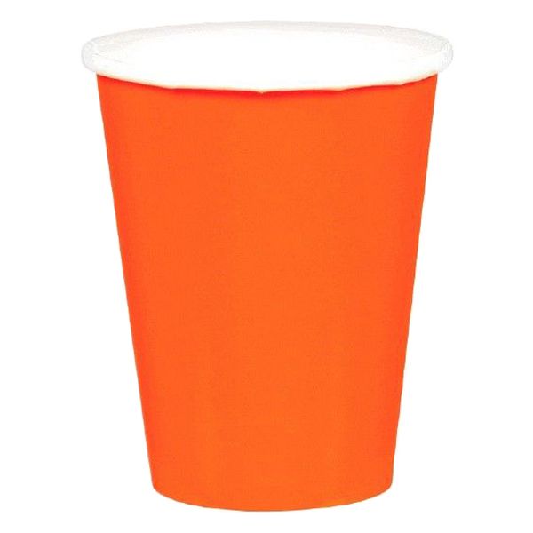 Amscan - Party Paper Cups 20pcs - Orange Peel