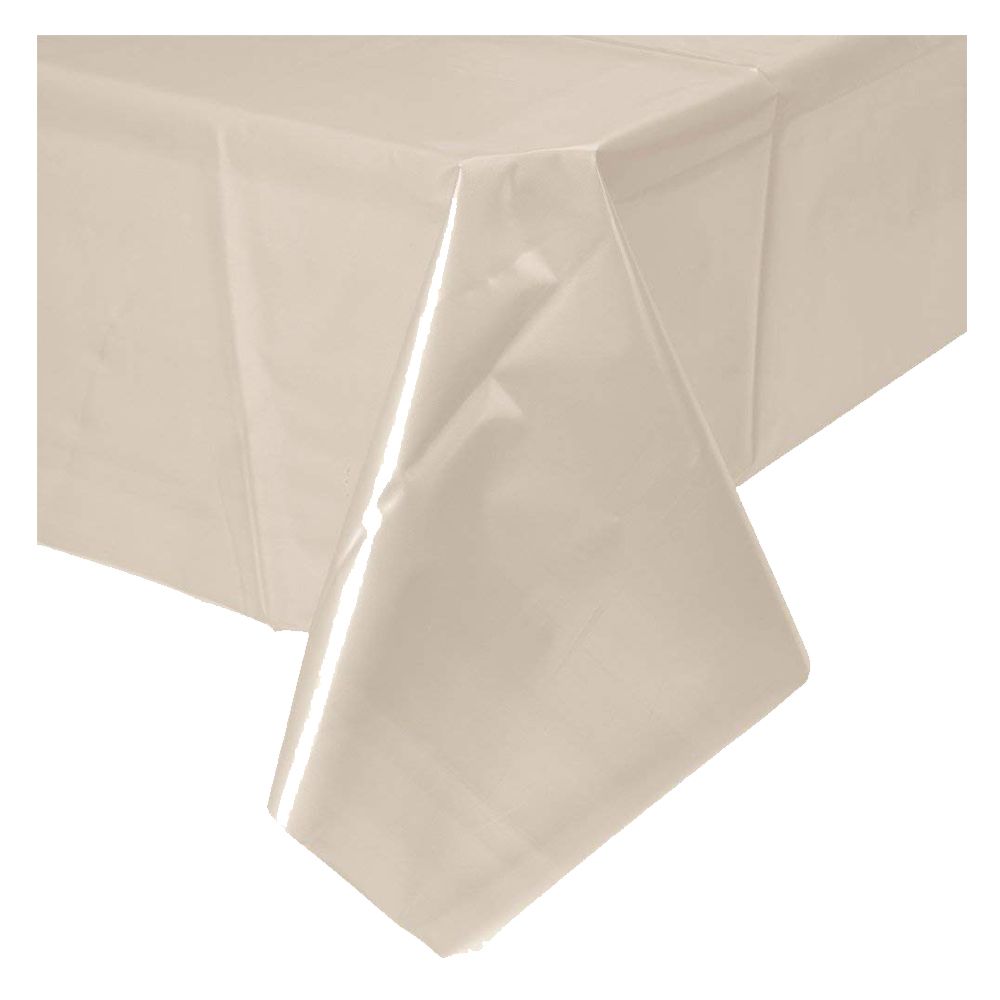 Amscan - Plastic Table Cover - Vanilla Creme