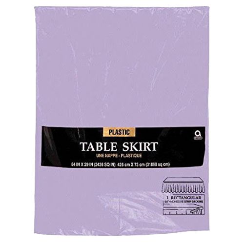 Amscan - Plastic Table Skirt 14ft x 29" - Lavender