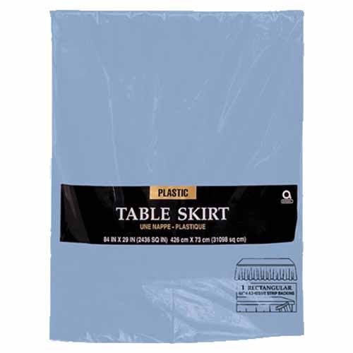 Amscan - Plastic Table Skirt - Pastel Blue