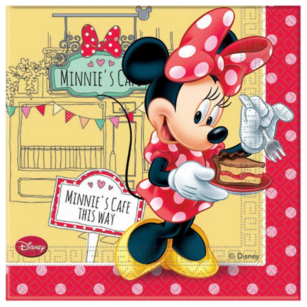 Minnie Mouse Cafe Beverage Tissues 20pcs