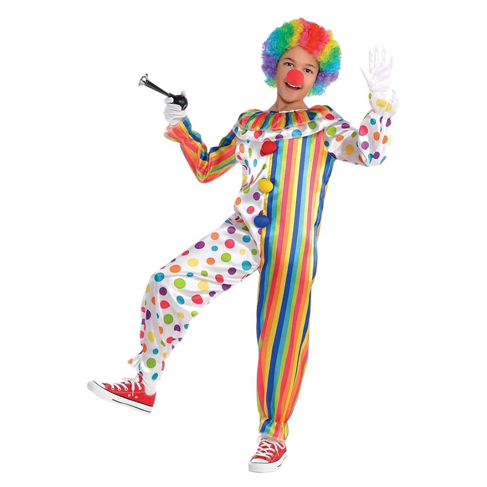 Child Clown Jumpsuit Funny Costume