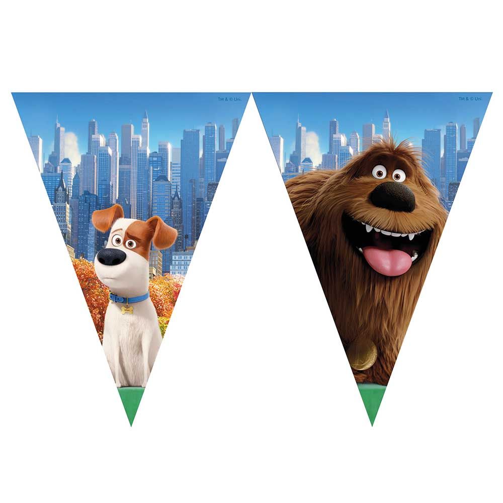 Secret Life Of Pets Triangle Flag Banner