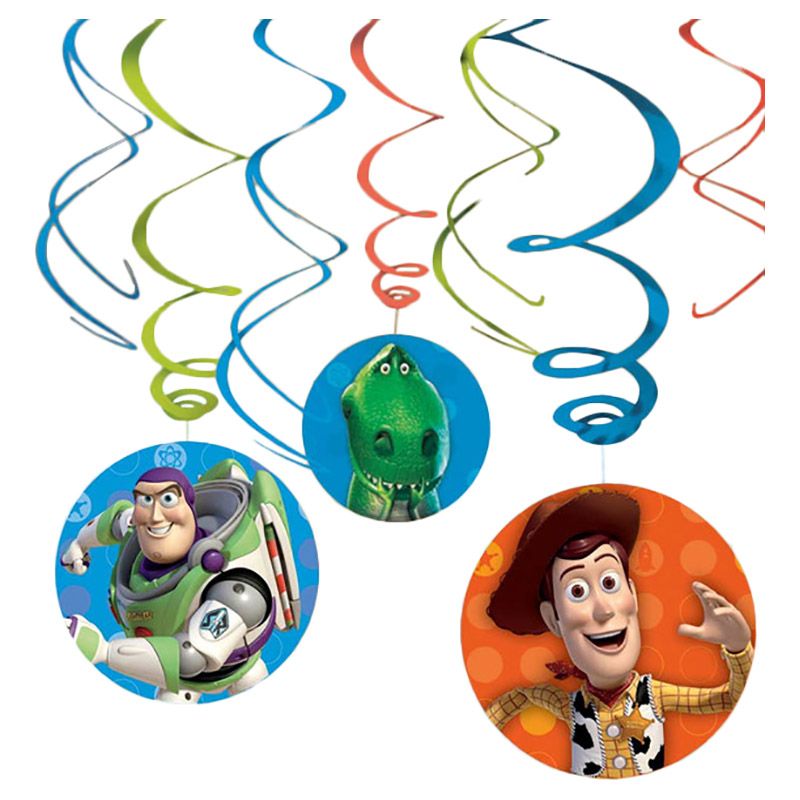 Toy Story Swirl Decorations 6pcs