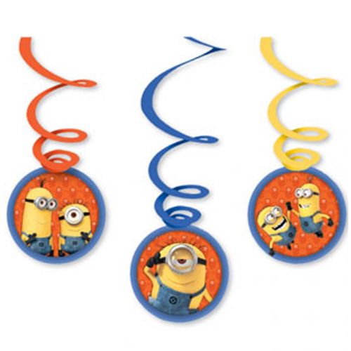 Minions Swirl Decoration 6pcs