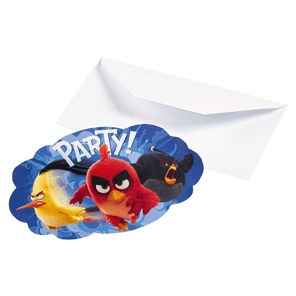 Amscan - Angry Birds Movie Postcard Invitations 8pcs