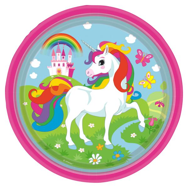 Unicorn Paper Plates 9" 8pcs