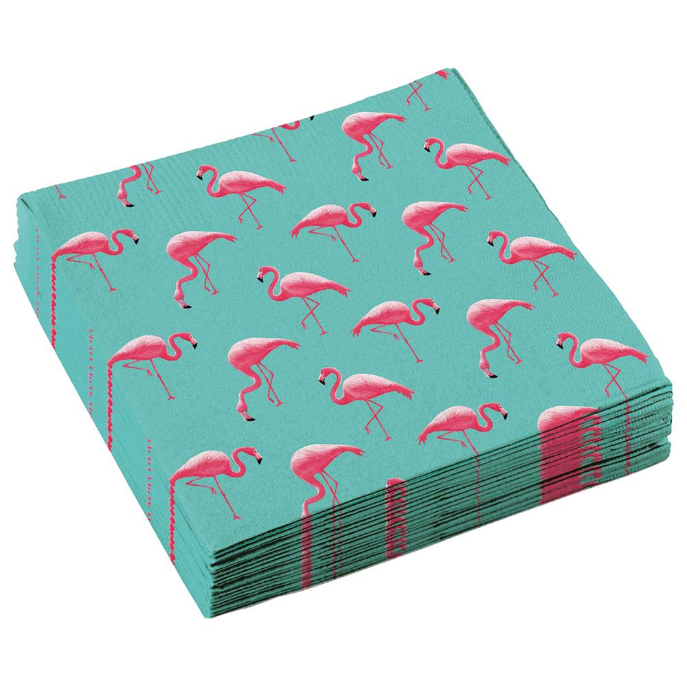 Flamingo Party Napkins - 20Pc