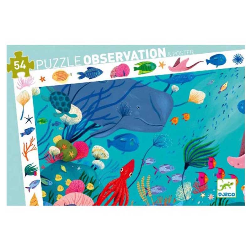 Djeco - Aquatic Observation Puzzle 54pcs