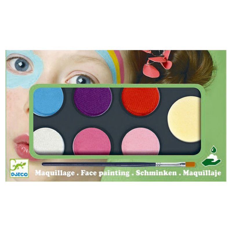 Djeco - Sweet Face Paints 6 Colours Palette