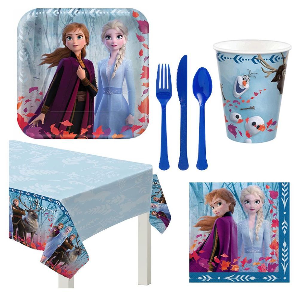 Party Centre - Frozen 2 Tableware Party Supplies for 8 Guests