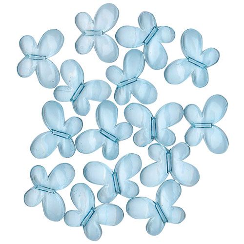 Gems Acrylic Blue Butterflies Confetti