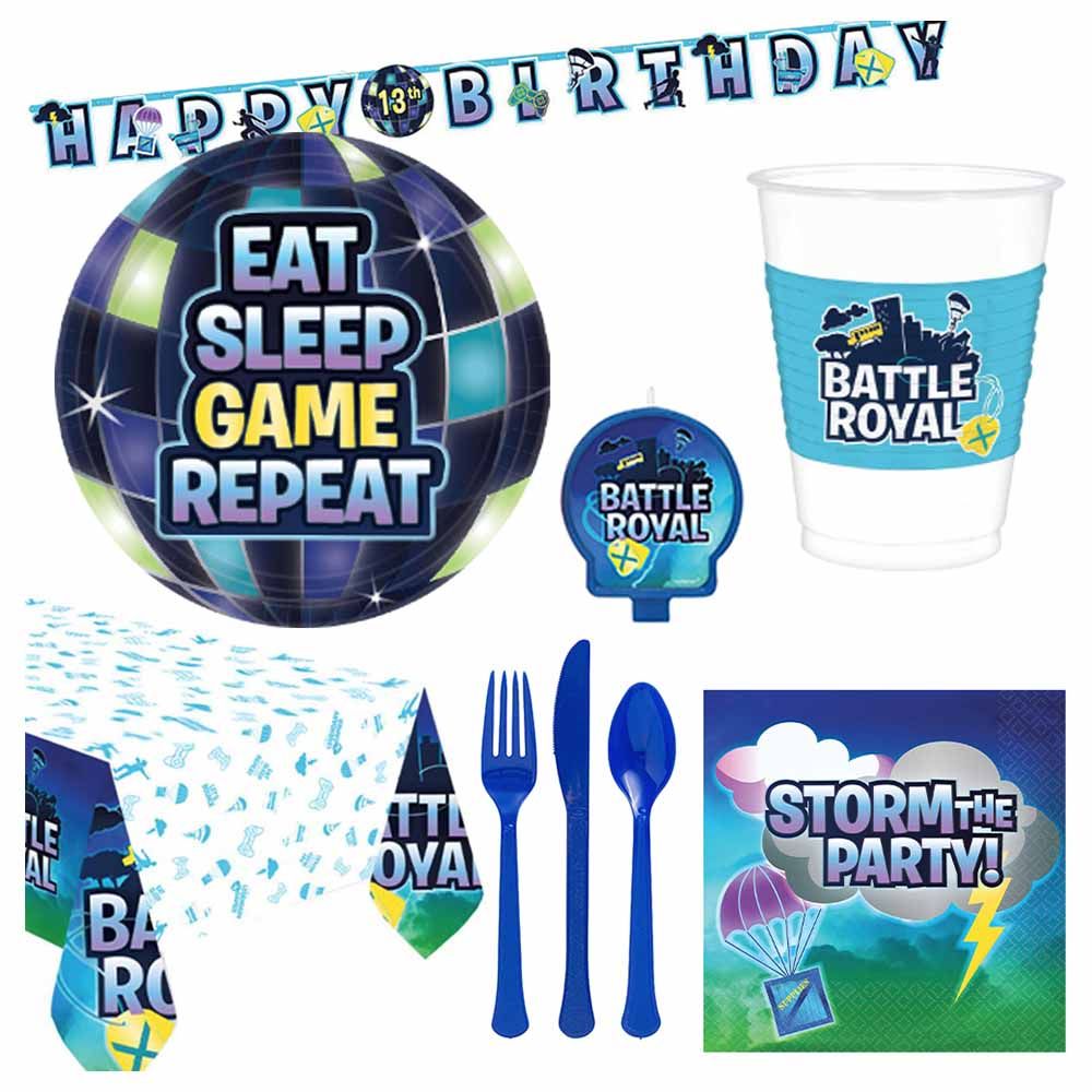 Party Center - Battle Royal Tableware Supplies For 8 Guests