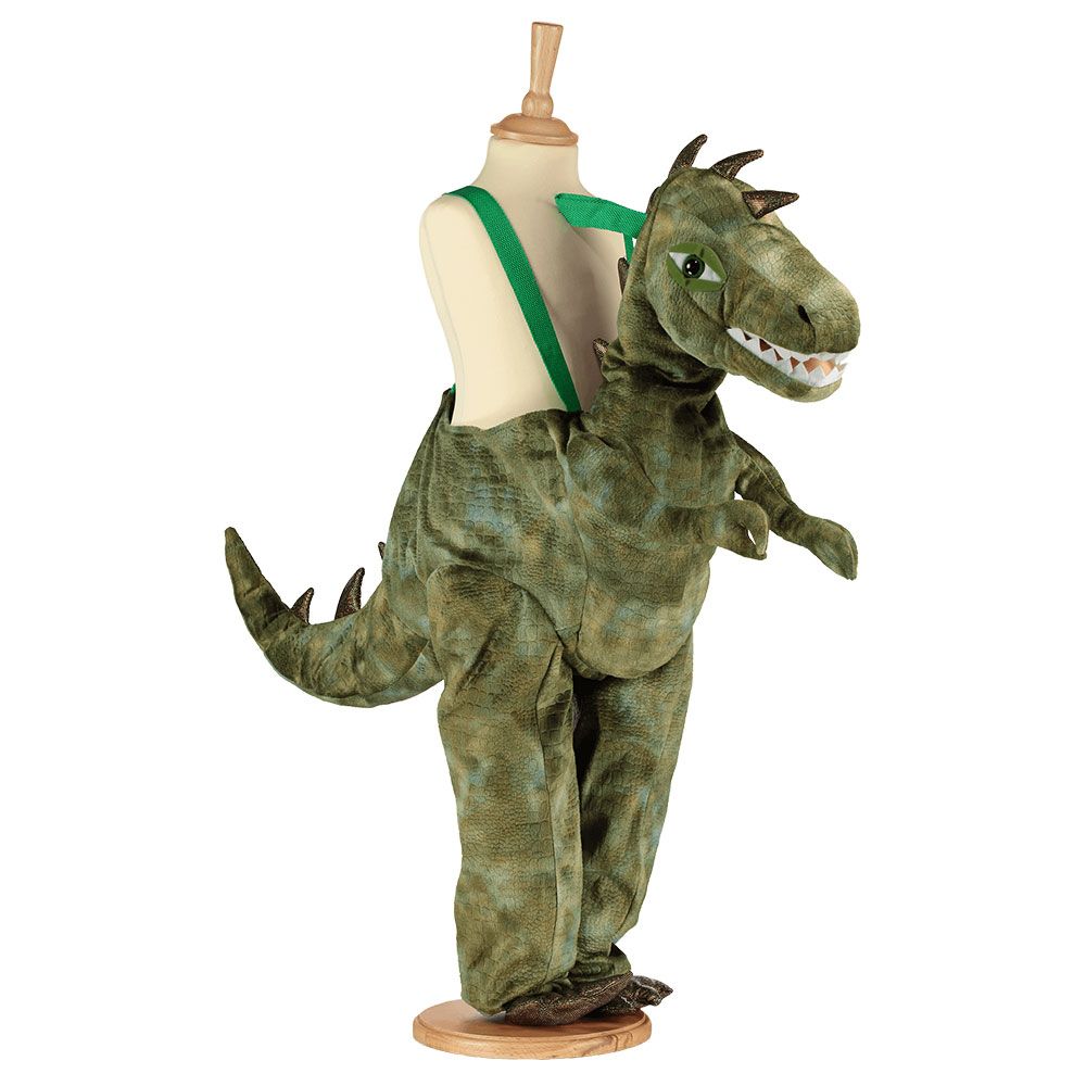 Child Ride In Dinosaur Costume