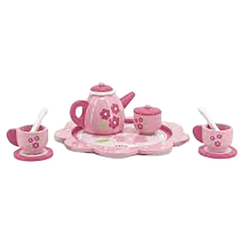 Viga - Wooden Pink Tea Set