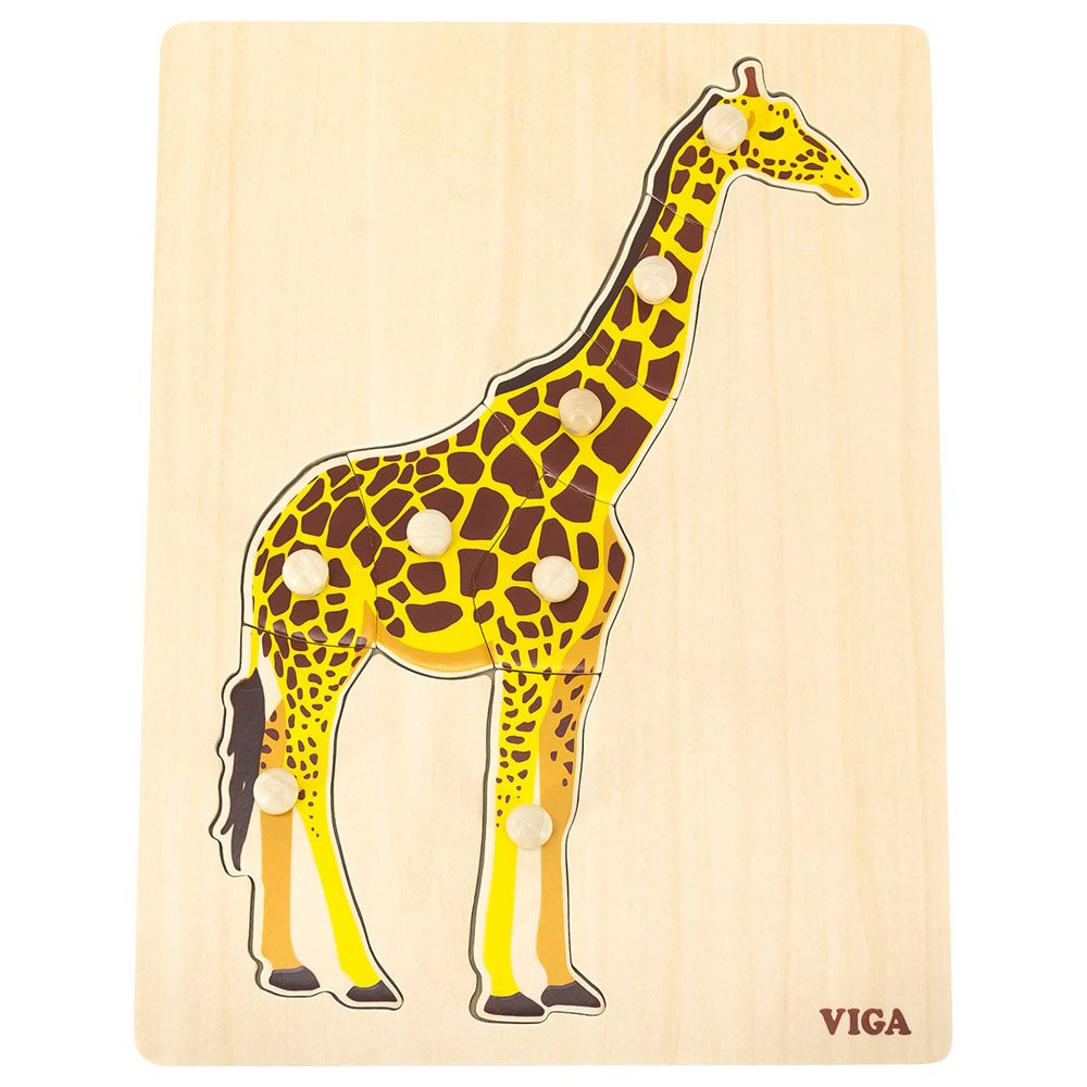 Viga - Wooden Montessori Giraffe Puzzle