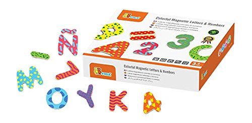 Viga Colorful Magnetic Letters & Numbers 77 pcs