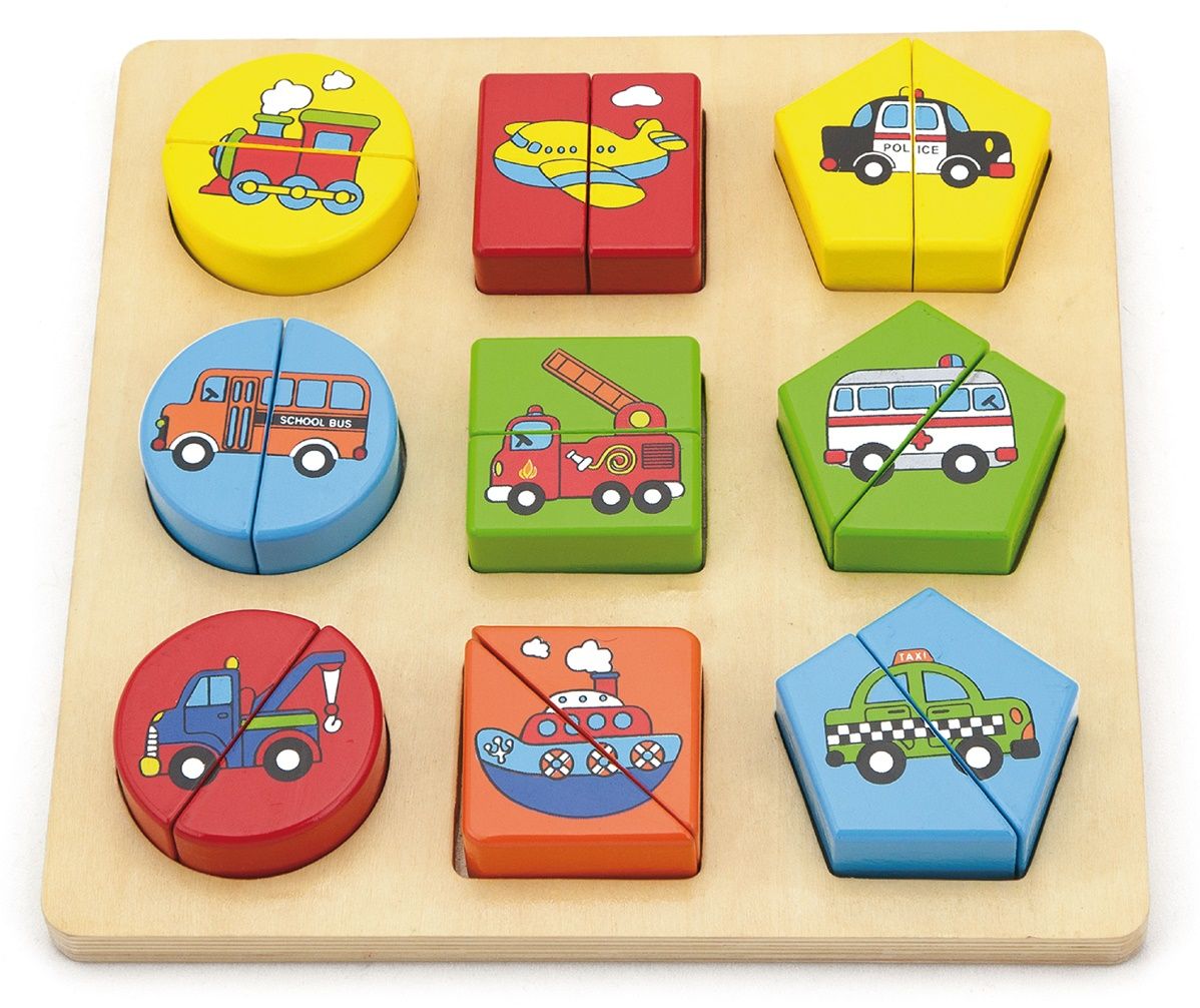 Viga - Shape Block Puzzle - Vehicles