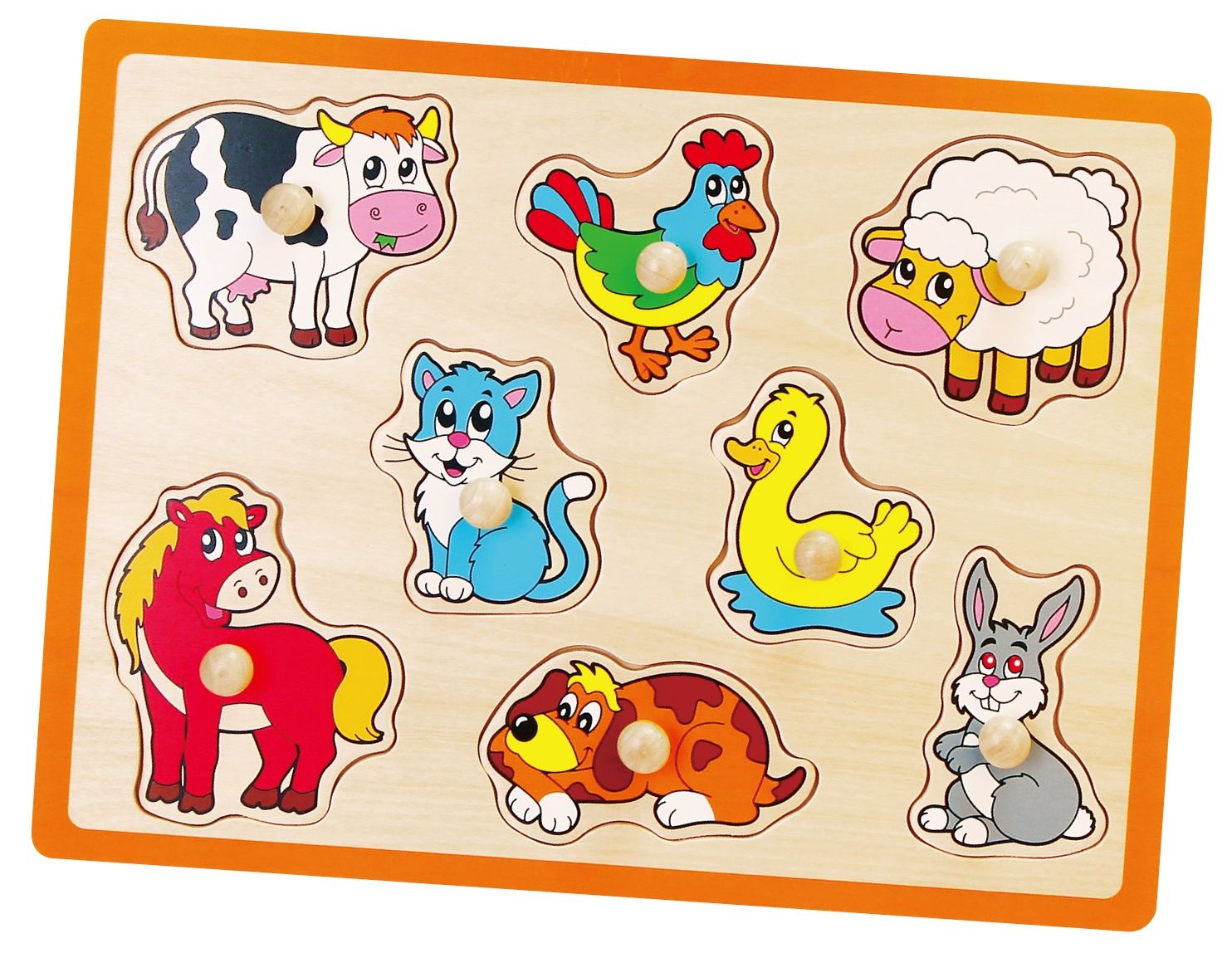 Viga - Flat Puzzle - Farm Animals