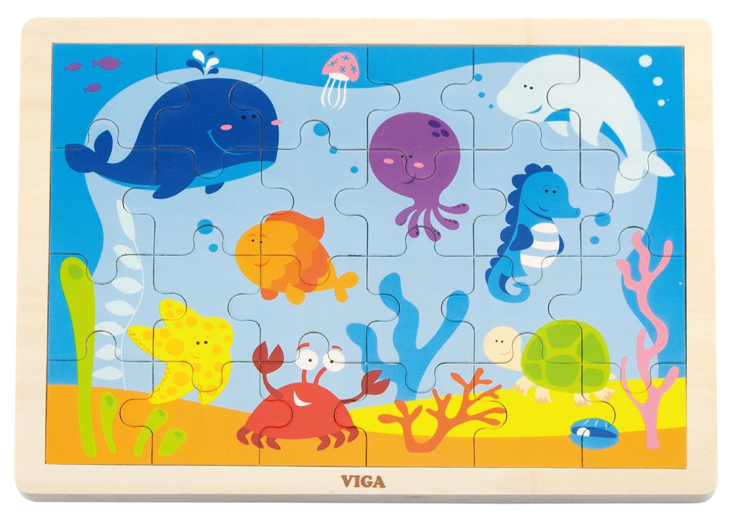 Viga - Puzzle - Ocean (24 Pcs)