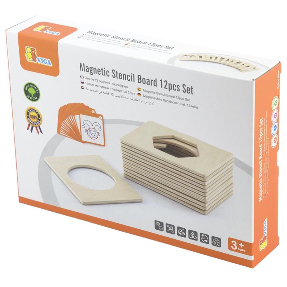 Viga - Magnetic Wooden Stencil Whiteboard