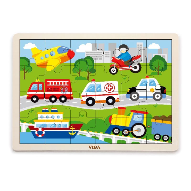 Viga - Transport Puzzle 24Pcs