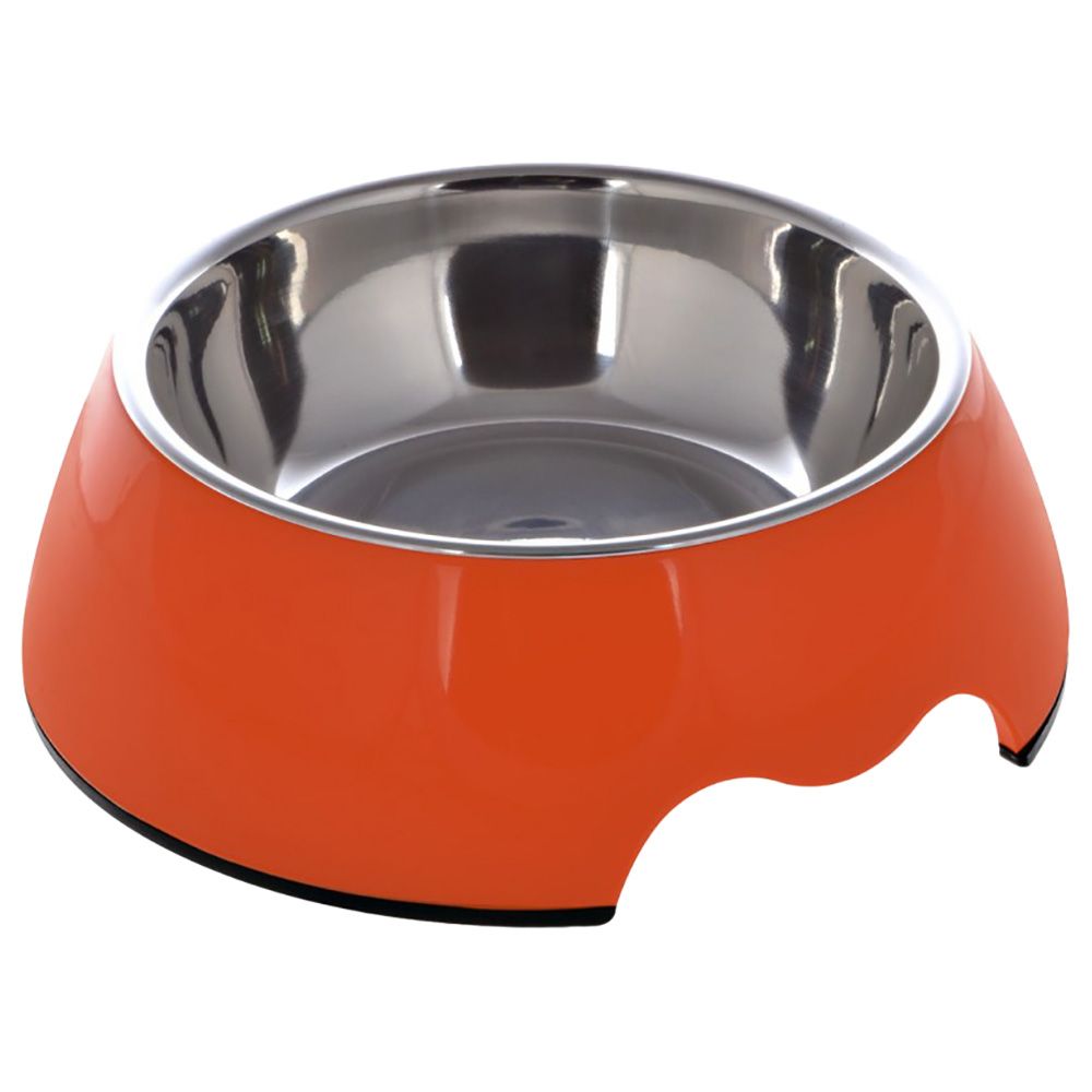 NutraPet - Melamine Round Bowl Small - Orange