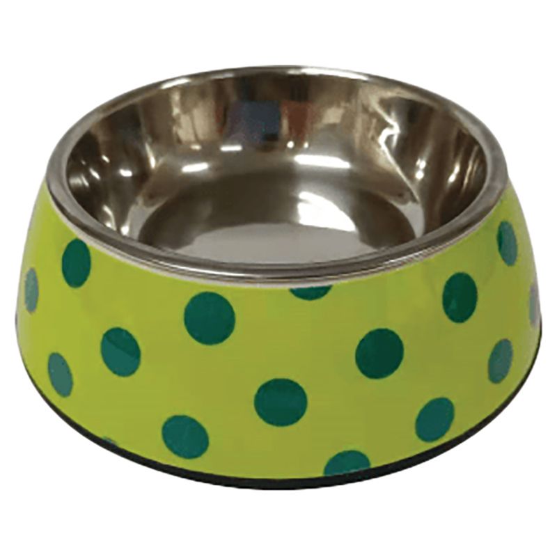 Petkin - Nutrapet Melamine Round Bowl Yellow & Blue - Medium