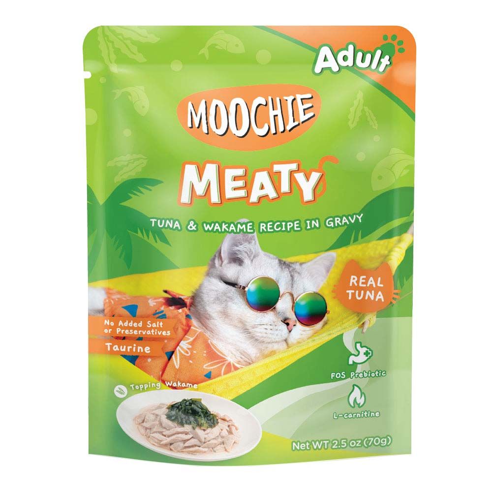 Moochie - Tuna & Wakame Recipe in Gravy Pouch 70g